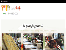 Tablet Screenshot of nutrichefbrasilia.com.br